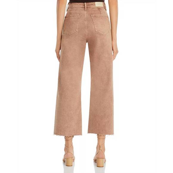 NEW PISTOLA penny high rise wide leg crop jeans in cashew - Picture 2 of 6